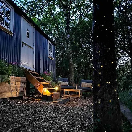 Cornwall Woodland Shepherd'S Hut - Dennis Hut Bodmin Buitenkant foto