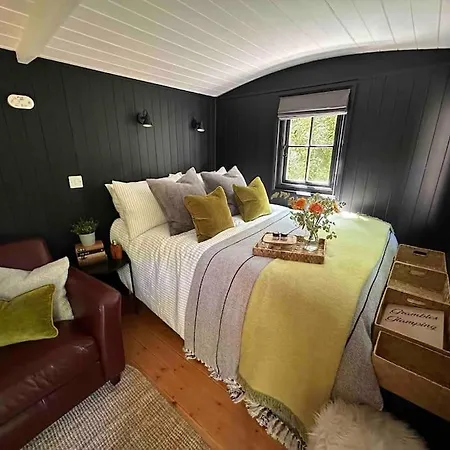 Cornwall Woodland Shepherd'S Hut - Dennis Hut Bodmin Buitenkant foto